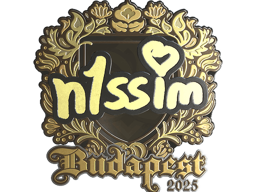 Sticker | n1ssim (Gold) | Budapest 2025