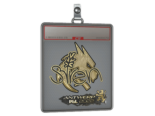 Sticker Slab | S1ren (Gold) | Antwerp 2022