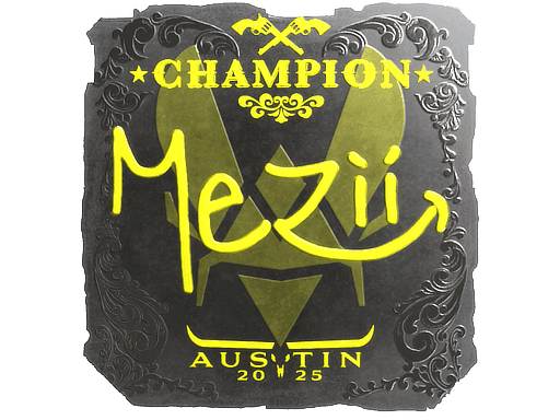 Sticker | mezii (Foil, Champion) | Austin 2025