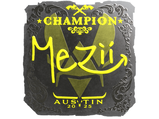 Sticker | mezii (Foil, Champion) | Austin 2025