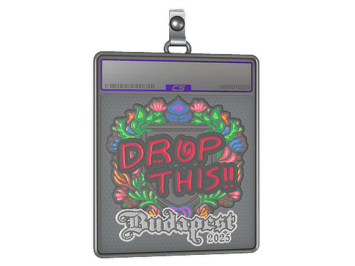 Sticker Slab | drop (Embroidered) | Budapest 2025