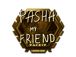 Sticker | pashaBiceps (Gold) | London 2018