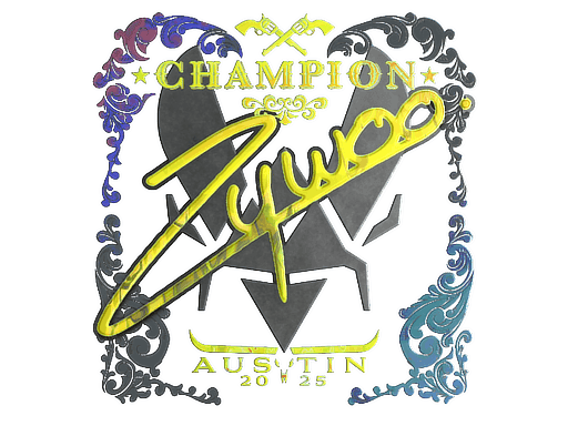 Sticker | ZywOo (Holo, Champion) | Austin 2025
