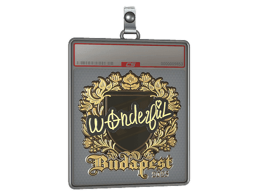 Sticker Slab | w0nderful (Gold) | Budapest 2025