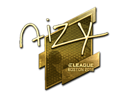 Sticker | aizy (Gold) | Boston 2018