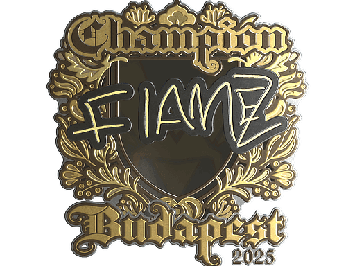 Sticker Slab | FlameZ (Gold, Champion) | Budapest 2025