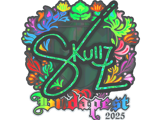 Sticker | skullz (Holo) | Budapest 2025