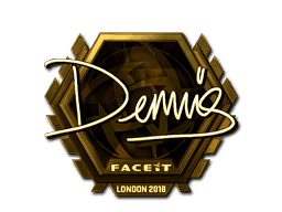 Sticker | dennis (Gold) | London 2018