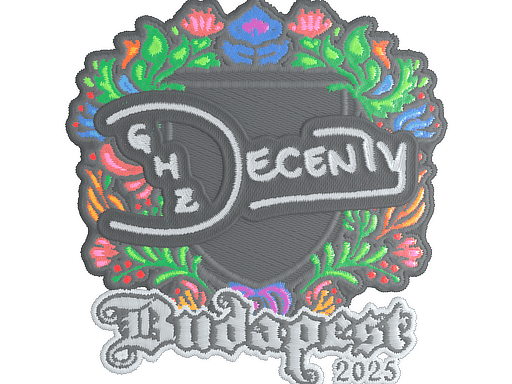 Sticker | decenty (Embroidered) | Budapest 2025