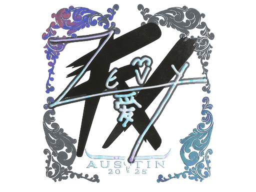Sticker | zevy (Holo) | Austin 2025