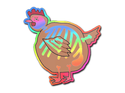 Sticker | Poorly Drawn Chicken (Holo)