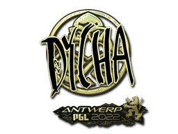 Sticker | dycha (Gold) | Antwerp 2022