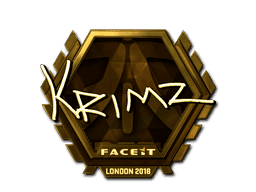 Sticker | KRIMZ (Gold) | London 2018