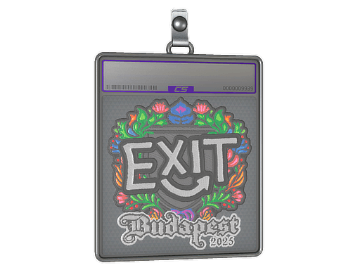 Sticker Slab | exit (Embroidered) | Budapest 2025