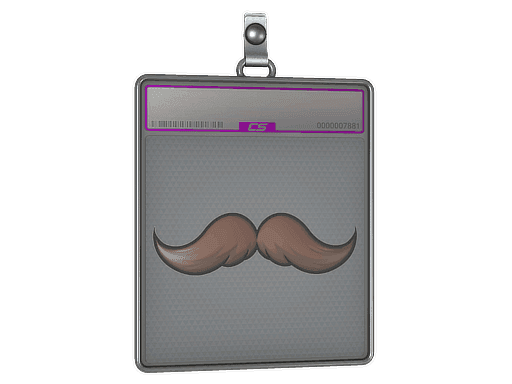 Sticker Slab | Mustachio (Foil)