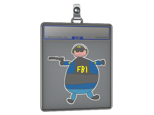 Sticker Slab | Poorly Drawn FBI