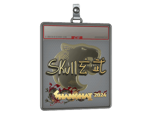 Sticker Slab | skullz (Gold) | Shanghai 2024