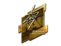 Sticker | Zeus (Gold) | Boston 2018