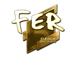 Sticker | fer (Gold) | Boston 2018