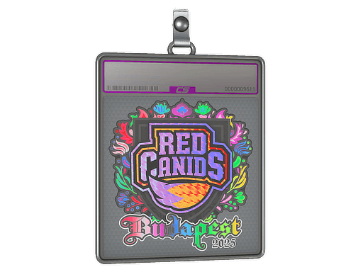 Sticker Slab | RED Canids (Holo) | Budapest 2025