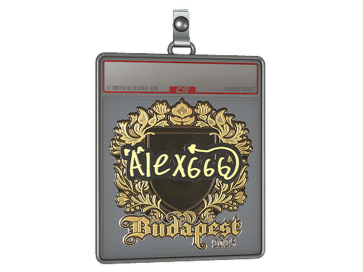 Sticker Slab | alex666 (Gold) | Budapest 2025