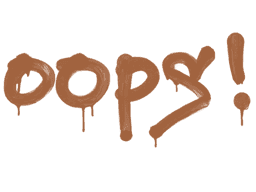 Sealed Graffiti | Oops