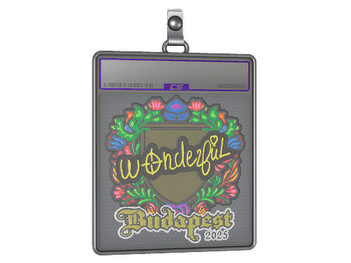 Sticker Slab | w0nderful (Embroidered) | Budapest 2025