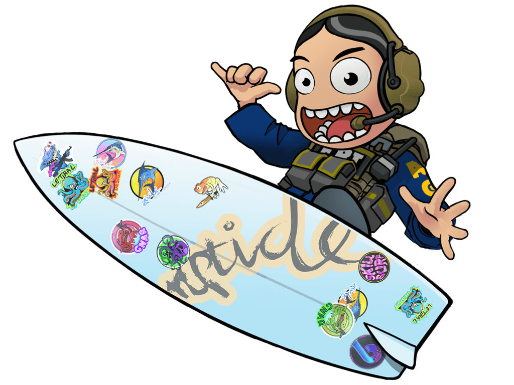 Riptide Surf Shop Sticker Collection